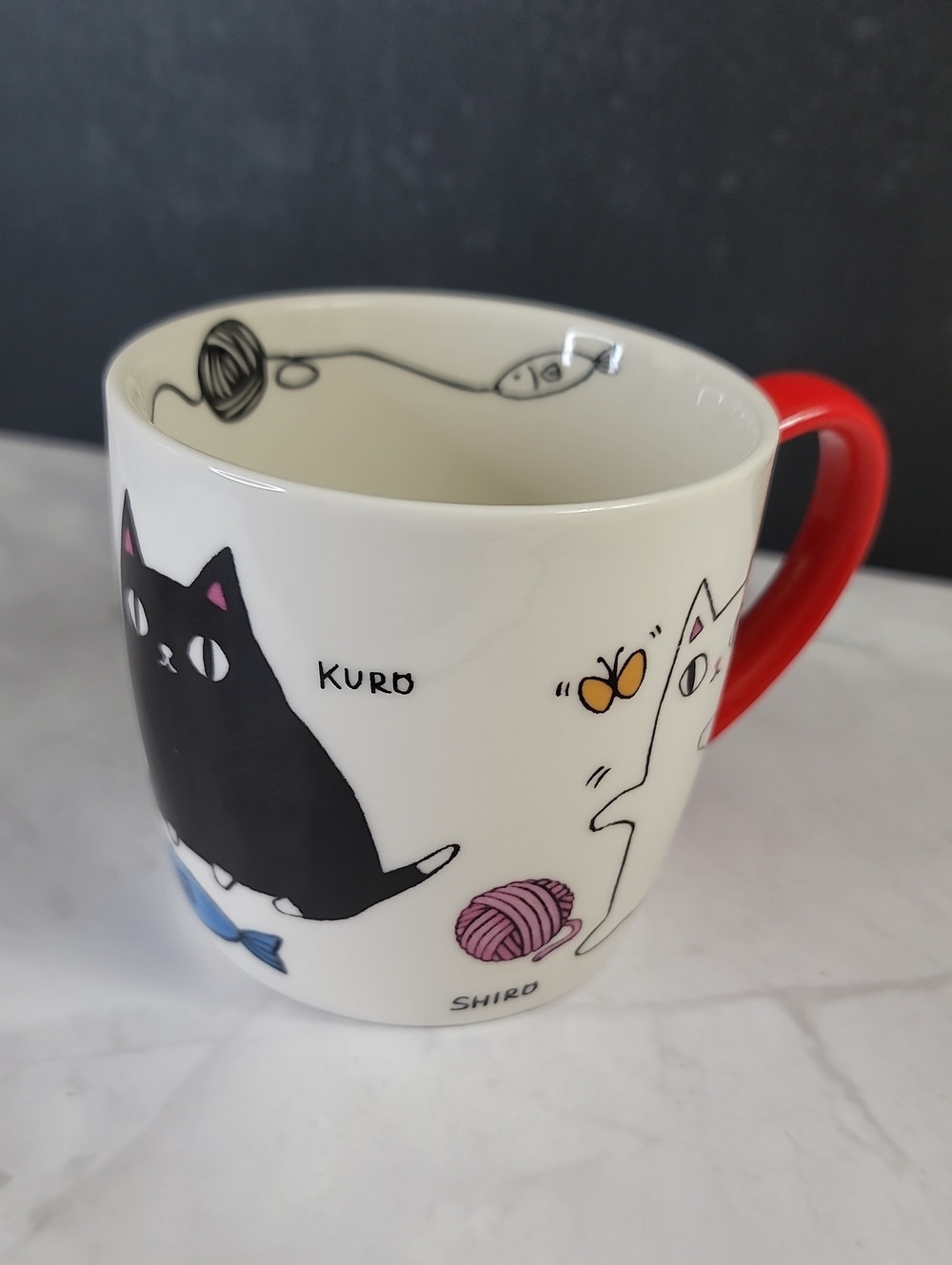 Japanese 3 Cat Brothers "Favorite" Porcelain Mug